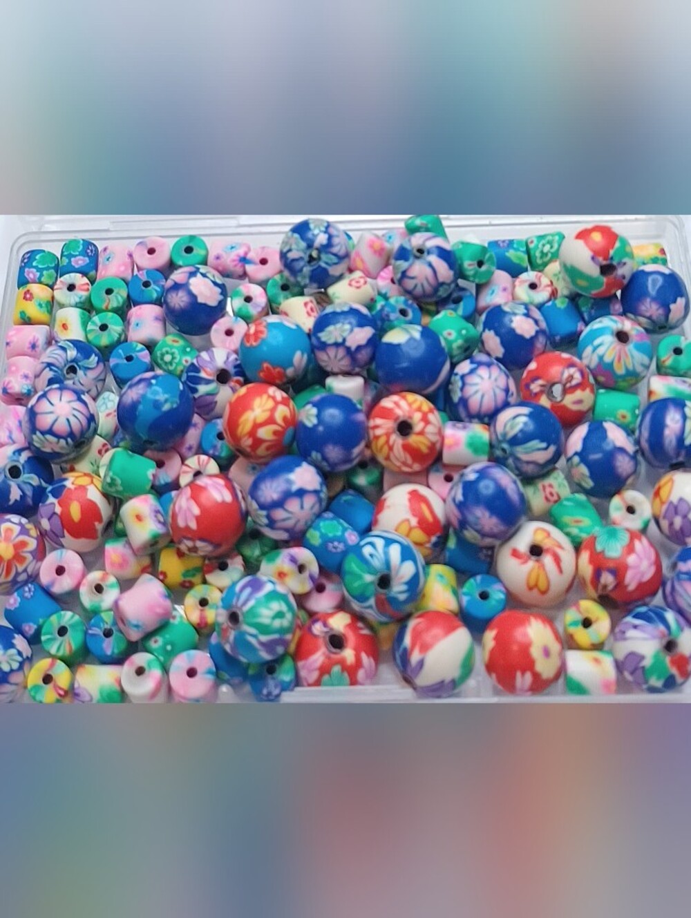 Polymer Clay loose beads mix 120pcs